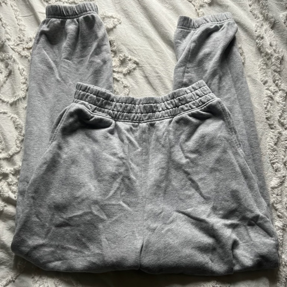 American Eagle Outfitters Gray Joggers Soft Cotton-Blend
